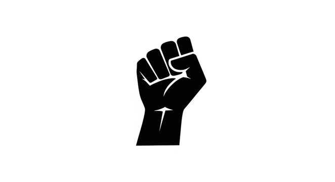 Black Power Fist Symbol of Resistance and Solidarity.