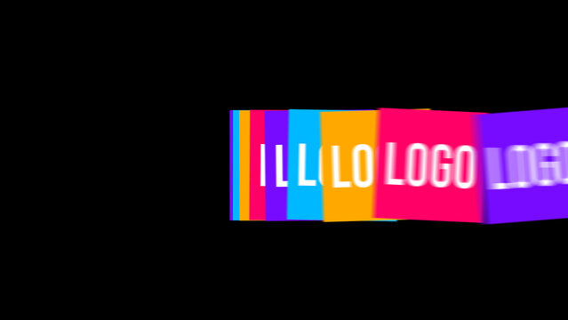 Kinetic Box Logo 06 Loop &ndash; Seamless Geometric Frame Logo Animation, Infinite Loop Branding Intro, Modern Kinetic Motion Graphics for Social Media and Promo