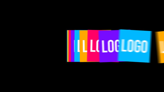 Kinetic Box Logo 06 &ndash; Seamless Geometric Frame Logo Animation, Infinite Loop Branding Intro, Modern Kinetic Motion Graphics for Social Media and Promo