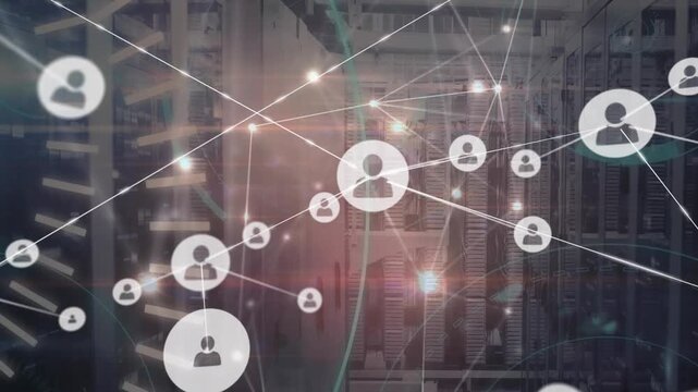 A joyful network theme in a global shipping and connections video.