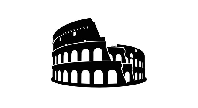 Colosseum ancient Rome landmark architecture.