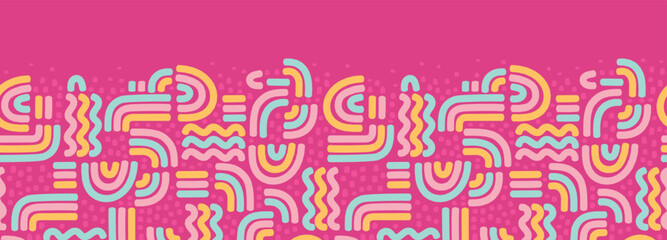 Hand drawn abstract seamless pattern, geometric background, simple style - great for textiles, banners, wallpapers, wrapping - vector design