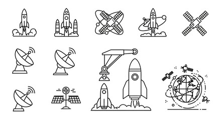Rocket Ship Launching Into Space. © gundul