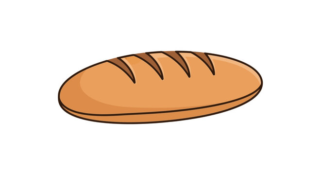 A cartoon loaf of bread.
