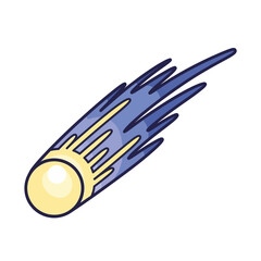 Meteorite with Yellow Core and Trails. © taufik