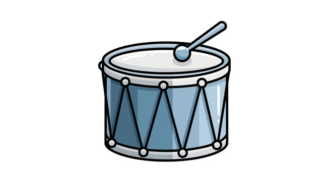 Drum with a drumstick on top.