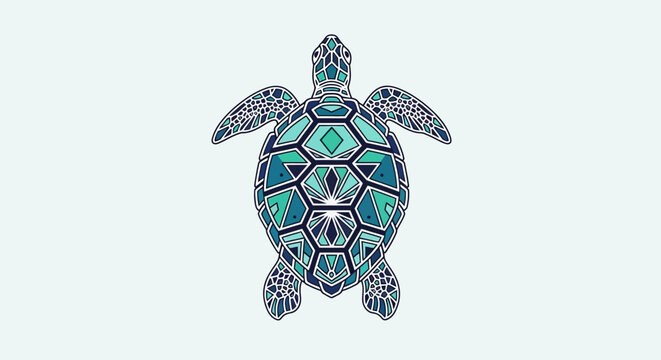 Turquoise sea turtle shell jewelry.