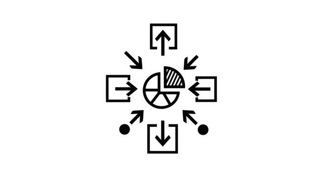 Business process flow chart diagram.