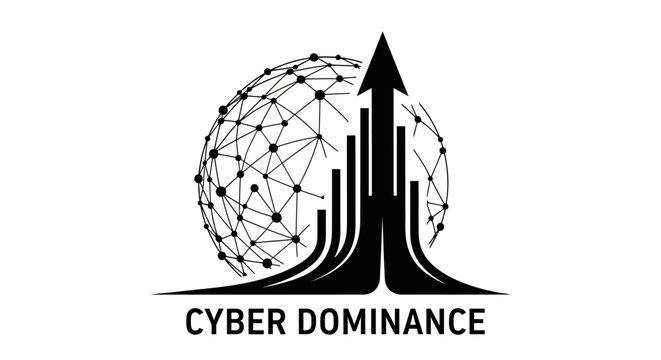Cyber Dominance Logo Design Concept.