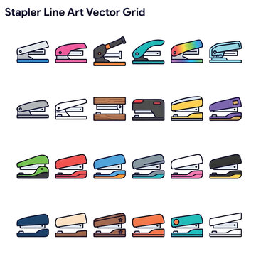 Office Stapler for Paper Binding, Stationery Tool for Documents Organization