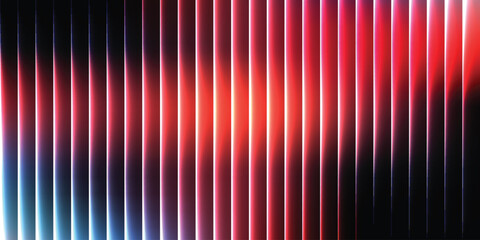 Neon red and electric blue ripple glass effect background with glowing luminous stripes gradient, modern banner header futuristic backdrop wallpaper web design
