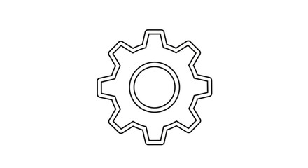 Obraz premium Gear icon symbol mechanical design.