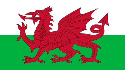 Wales Country Flag Vector Illustration Graphic © Alive