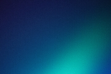 Obraz premium Dark Blue Teal Gradient Background with Grainy Noise Texture, Smooth Abstract Light Effect and Modern Design Wallpaper