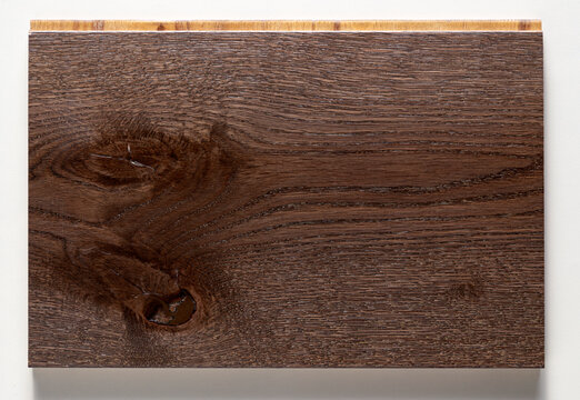 Texture of a wooden board, on a white background
