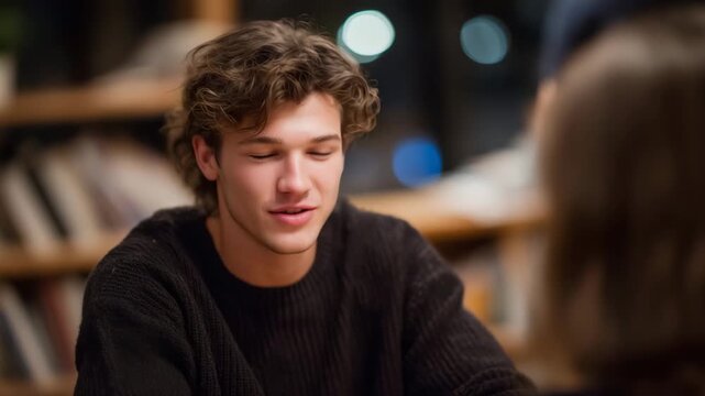 Connectioneering in a quiet moment of listening, one person fully attentive to another, emotional presence as the core connection