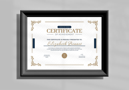 Certificate Template Layout