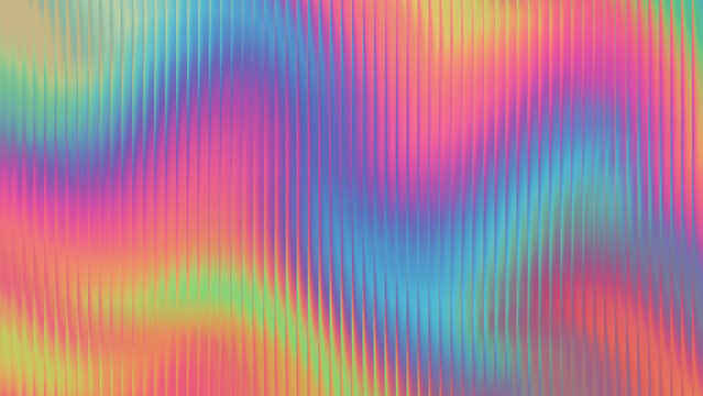 Vibrant digital art with rainbow hues and distorted lines