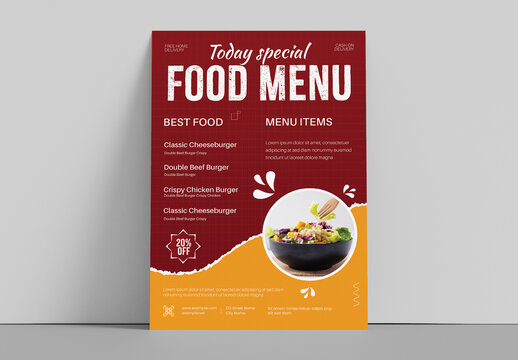 Food Menu Flyer Design