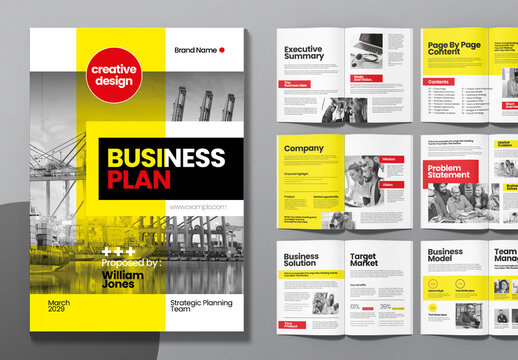 Modern Corporate Business Plan Presentation Design
