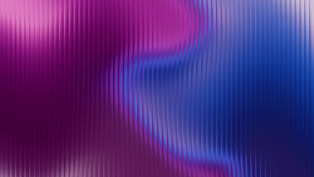 Vibrant purple and blue gradient with glitch effect