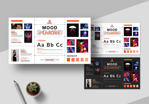 Creative Mood Board Template Layout