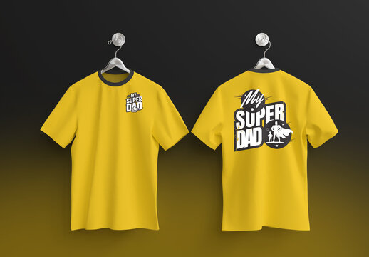 My Super Dad Modern Typography T Shirt