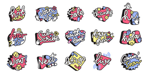 text banner hand lettering graphic design © dhtgstockphoto