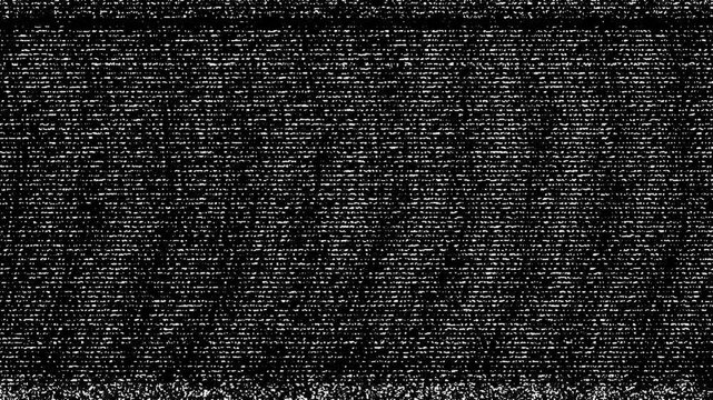 Seamless Analog TV Scanline Distortion and Static Noise Background Loop for Video Production
