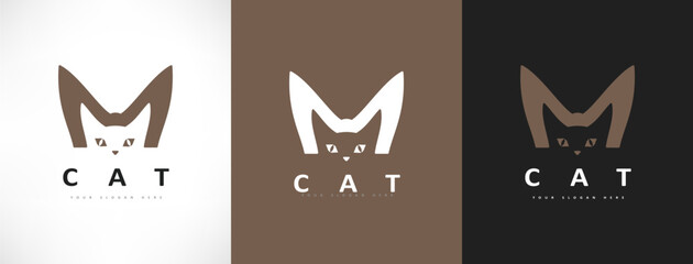 Cat logo vector animal design © Natalia Iachimova