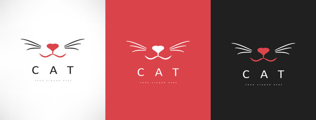Cat logo vector animal design © Natalia Iachimova