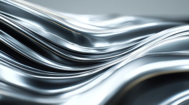 Abstract metallic waves on transparent