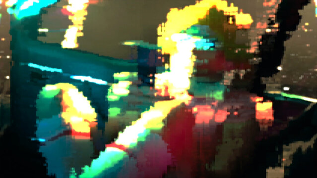 Glitch Pixel Transition 07 Full HD