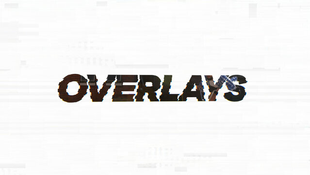 Cut Out Glitch Motion Overlays