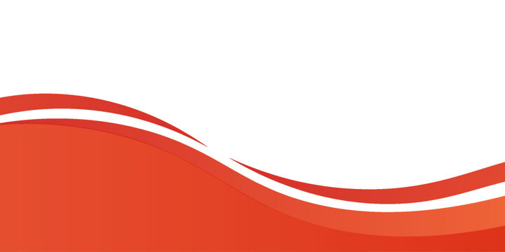 Vector red line background curve element with white space for text and message design, overlapping layers, vector