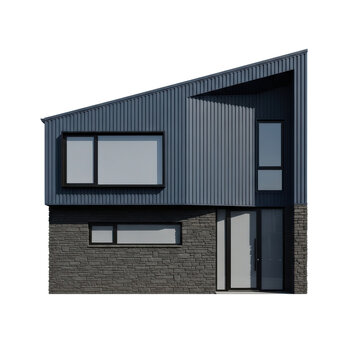 Modern Architectural Design of a TwoStory Residential Building