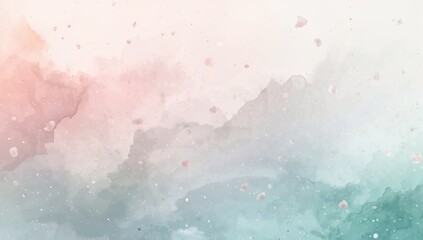 Obraz premium Displaying watercolor washes with splatters, droplets, speckles and layered edges on paper texture