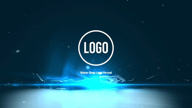 Water Drop Logo Reveal