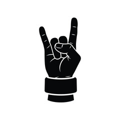 Obraz premium Rock Hand Gesture Celebration Symbol Commercial