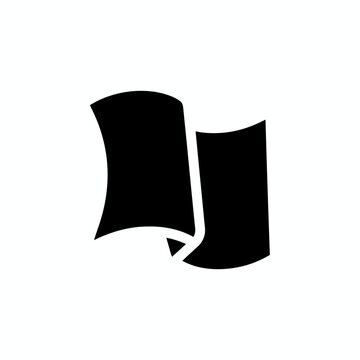 Two Curved Flags Overlay