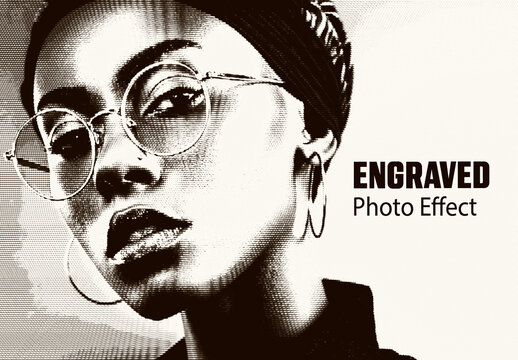 Engraved Photo Effect