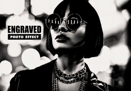 Engraved Photo Effect