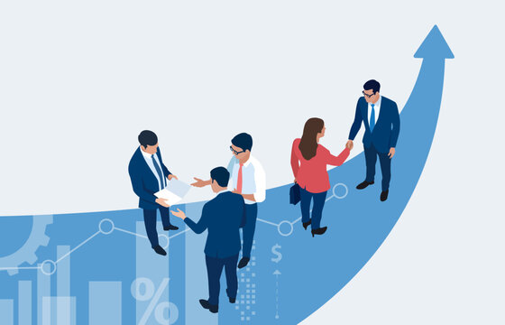 Business plan. The path to the goal. Brainstorming. Business vector illustration.
