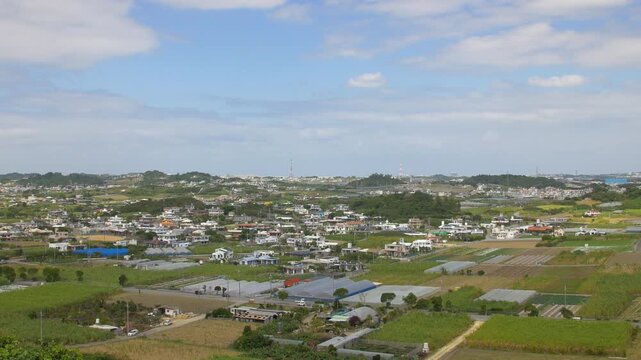 八重瀬公園からの市街地眺望