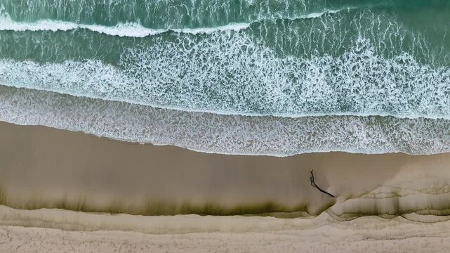 Clean sea waves and sand , Sumba Island, Indonesia
