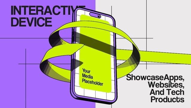 Flat 3D Mockup Reveal - Phone