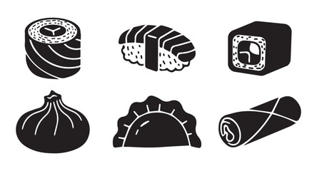 Sushi and sashimi pieces © 1999_design