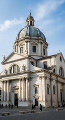 Fototapeta premium Rome Church Facade.