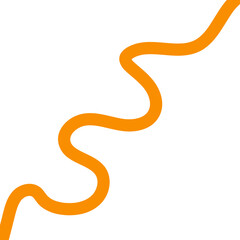 Obraz premium vector illustration of an abstract yellow line
