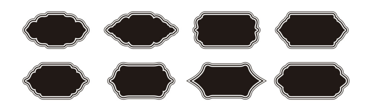 Elegant vintage frame PNG designs with ornate borders and classic emblem shapes, perfect for luxury labels, certificates, and decorative badge collections with antique appeal.